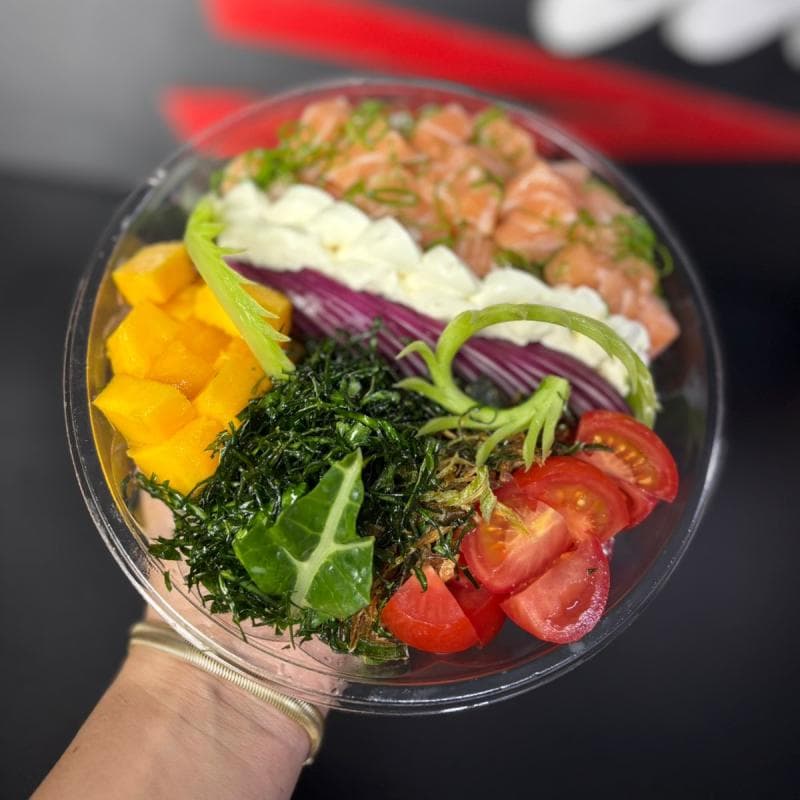 POKE\SALMÃO + REFRI LATA